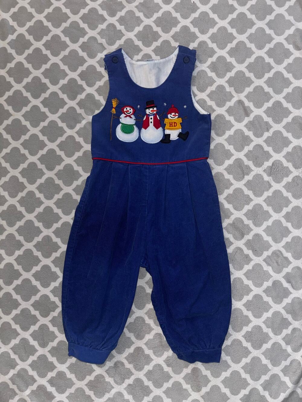 Vintage snowman Overalls